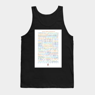 Animal Group Terminology - Coloured Text Edition Tank Top